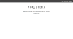 Desktop Screenshot of nicolebridger.com